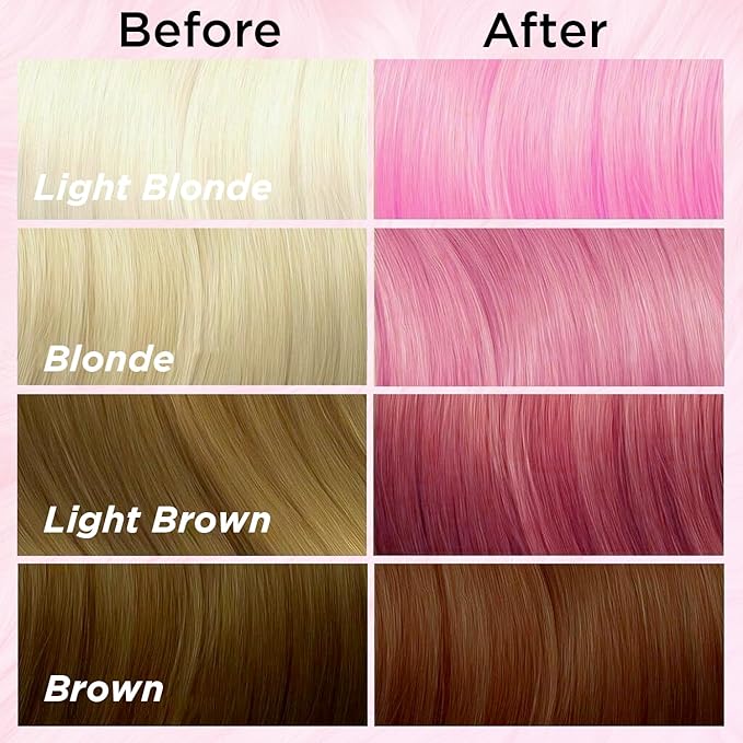 MOEHAIR VOODOO Pink Hair Dye, 8 Oz (Puppy Love), Pastel Pink, Vegan & Cruelty-Free, Semi-Permanent Hair Color, Intermixable, Ammonia, Sulfate & Paraben-Free