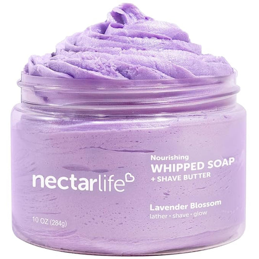 Nectar Life Whipped Soap and Shave Butter (10 Ounce, Lavender)