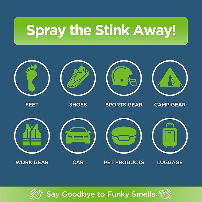 Rocket Pure Natural Odor Eliminator - Foot & Shoe Deodorizer Spray, Gear Odor Eliminator - Removes, Controls & Prevents Odors - Made with Essential Oils - Made in USA (Mint, 32oz)