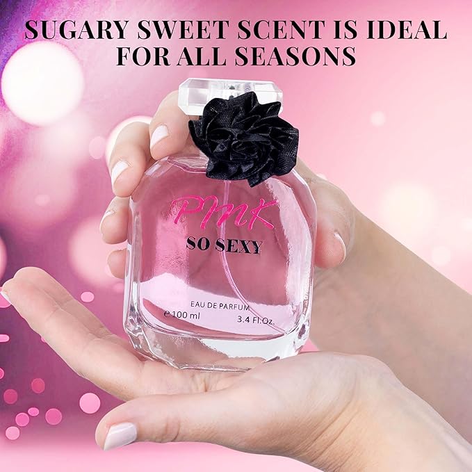 Pink So Sexy for Women Eau De Parfum - Floral Fruity Fragrance with Sugary Sweet Scent - Bergamot, Apple & Whipped Cream - Fresh, Sweet & Creamy - Luxurious Aroma in 100ml Bottle - Paraben Free