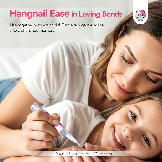 SAVILAND Cuticle Oil Pen for Kids: Plant-Based Nail Oil Pen 8-Hour Long-Lasting Nourishment 2-Hour Soften Tough Hangnails Child-friendly Cuticle Oil for Nails Gentle Nail Care for Kids 3-8 (Glamkids)