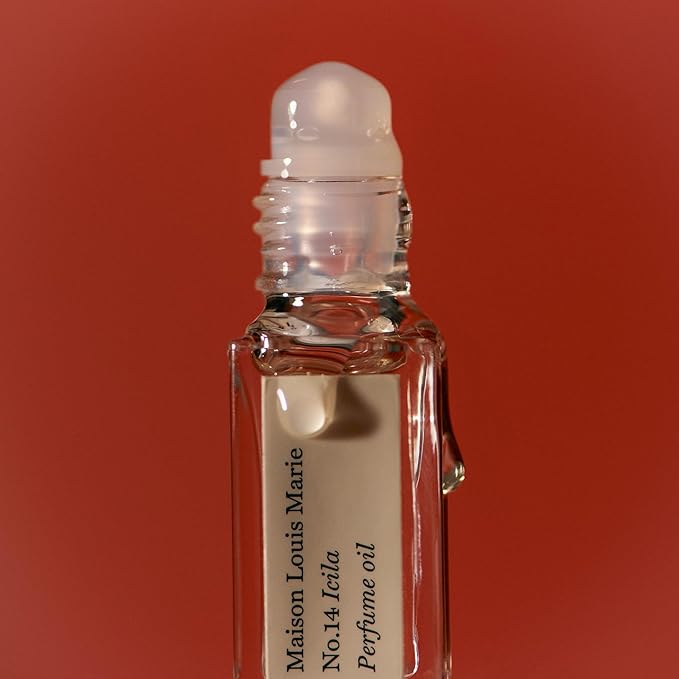 Maison Louis Marie - No.14 Icila Natural Roll-On Perfume Oil Sample | Luxury Clean Beauty + Non-Toxic Fragrance (0.1 fl oz | 3 ml)