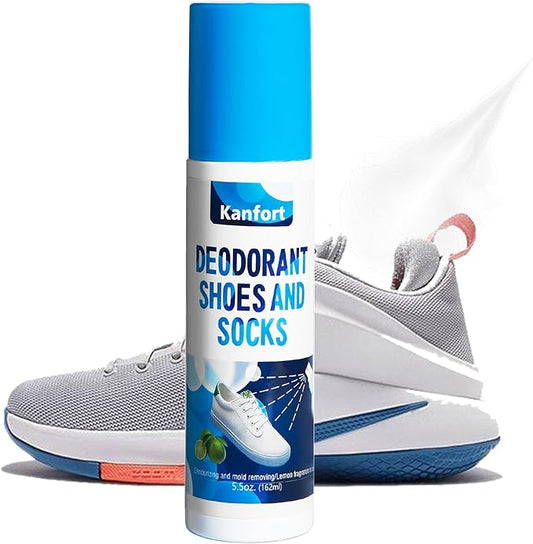 Shoe Deodorizer Spray, Natural Odor Eliminator for Strong Odors-5.5 oz, for Shoes, Skates, Work Boots and More