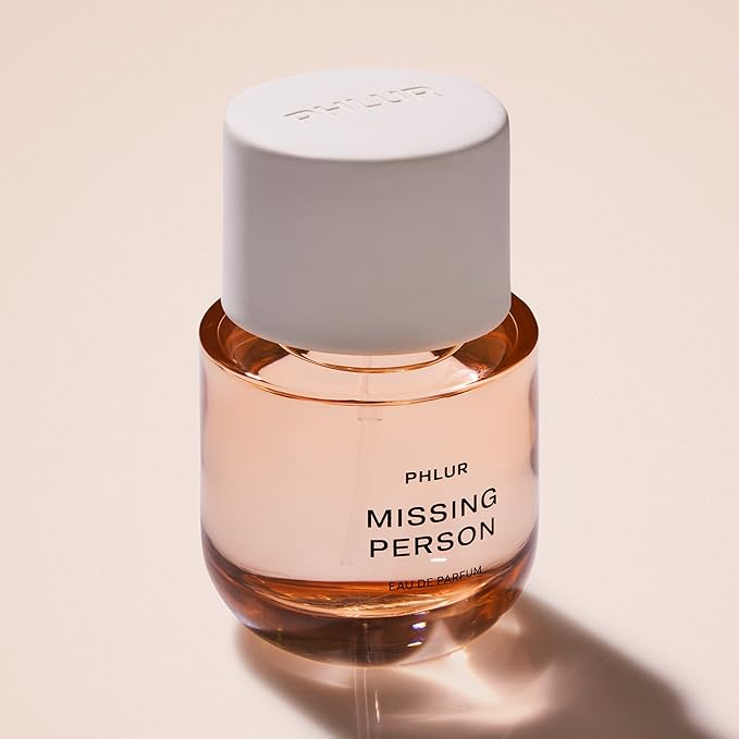 PHLUR Missing Person Eau de Parfum - Full Size Perfume Fragrance - Floral Skin Musk Perfume with Bergamot, Musk, Orange & Sandalwood (50mL)