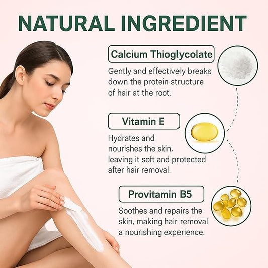 Bare Basics Hair Removal Cream, No Shave Hair Remover for Women, Works in 5 Minutes for Sensitive Skin, Gentle Formula with Vitamin E & Vitamin B5, Moisturizer and Nurtures Skin, 150ML/5.29FL OZ (1)