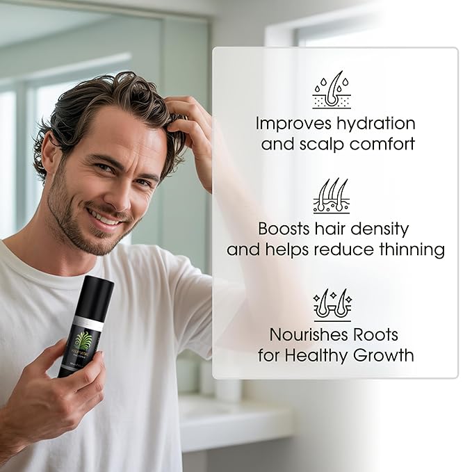 Kelp Vital Hair Growth Serum for Thinning Hair, Daily Scalp Care, Plant-Based Ingredients, Lightweight Non-Greasy, Follicle-Nourishing, Hair Thickening Treatment For Women & Men, 30 mL Airless Pump