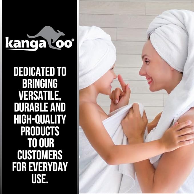 KANGAROO Bathroom Rugs, Chenille Soft Absorbent Bath Rug, Shaggy Shower Mat, Quick Dry Machine Wash Bathmat, Plush Carpet Mats for Tub, Bathtub and Room Home Decor Accessories, 30x20, Brown