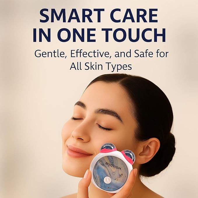 Red Light Massager for Face & Neck - Dual Light Multifunctional Anti-Wrinkle Face Lift Device - Facial Device for Skincare