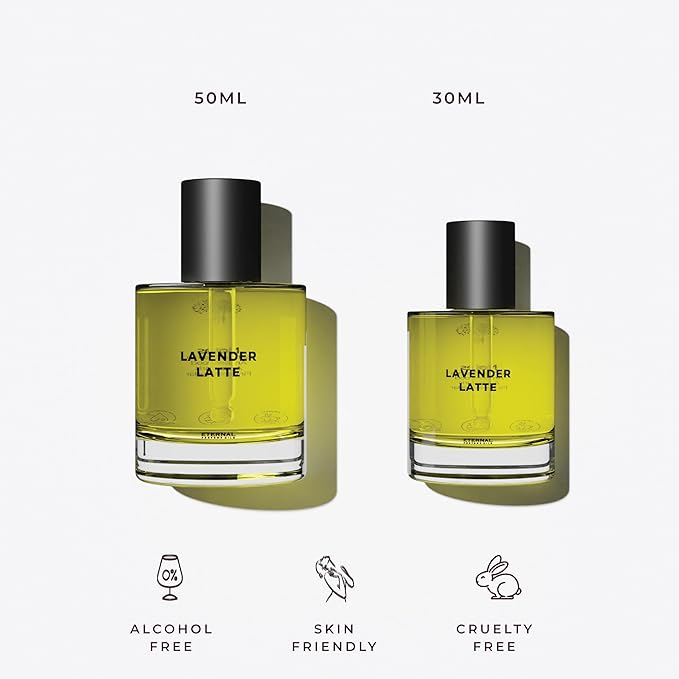 Lavender Latte Perfume Oil Inspired by G0ddess B Real | Long Lasting Perfume Oil for Women and Men (Unisex) - 50ml with 30ml Lavender Latte (Pack of 2)