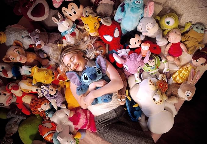 Disney Store Official Pooh Medium Soft Toy for Kids, Cuddly Character with Fuzzy Texture and Embroidered Details, Red T-Shirt, Disney Plushy Suitable for All Ages.