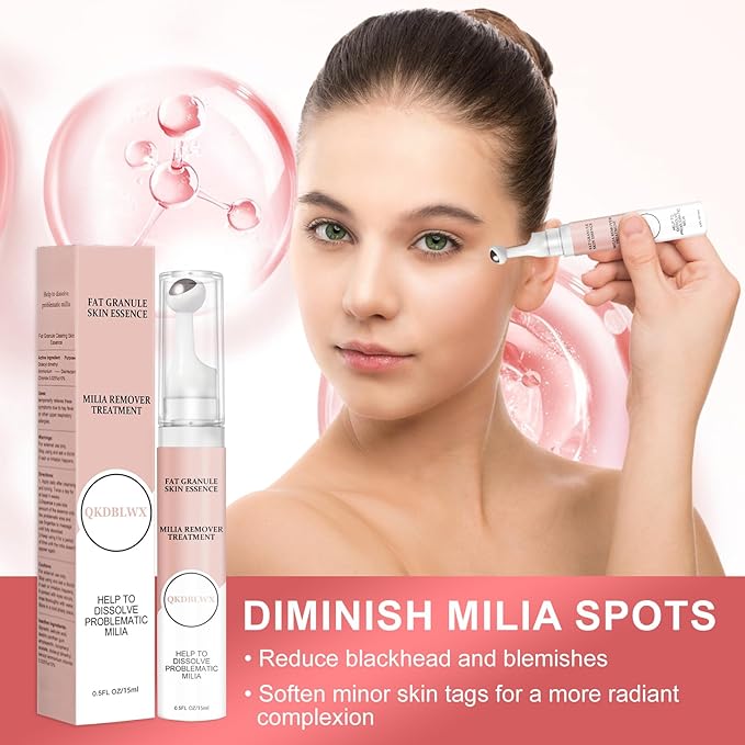 Milia Remover Serum for Eye & Face,Milia Spot Treatment with Salicylic Acid,Milia Acne Serum