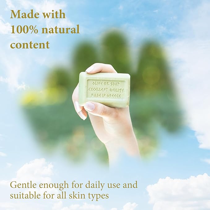 Calithea 3 Pack Soap Bars:100% Pure Olive Oil Soap