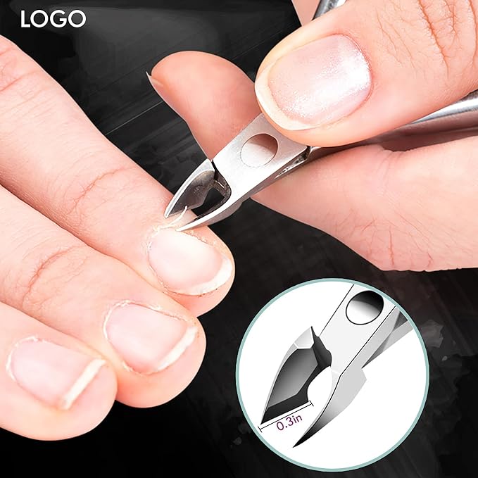 Professional Cuticle Cutter & Pusher Trimmer Manicure Tools with Double Spring – Perfect Nail Care Tool for Manicure & Pedicure Beauty at Home/Spa/Saloon
