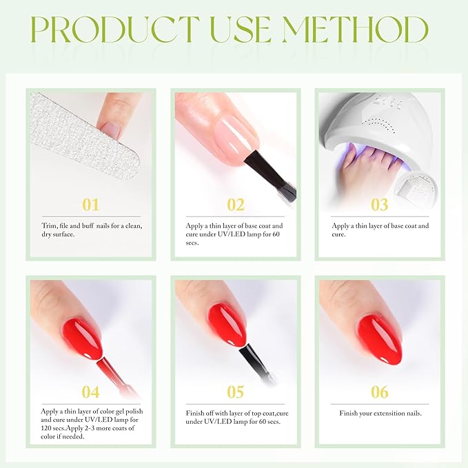 Double Rhythm 15ML Gel Nail Polish Pure Sheer Same Color Same Bottle Soak Off Gel Polish Art Manicure Salon DIY at Home for Women (Olive Green-A1307)