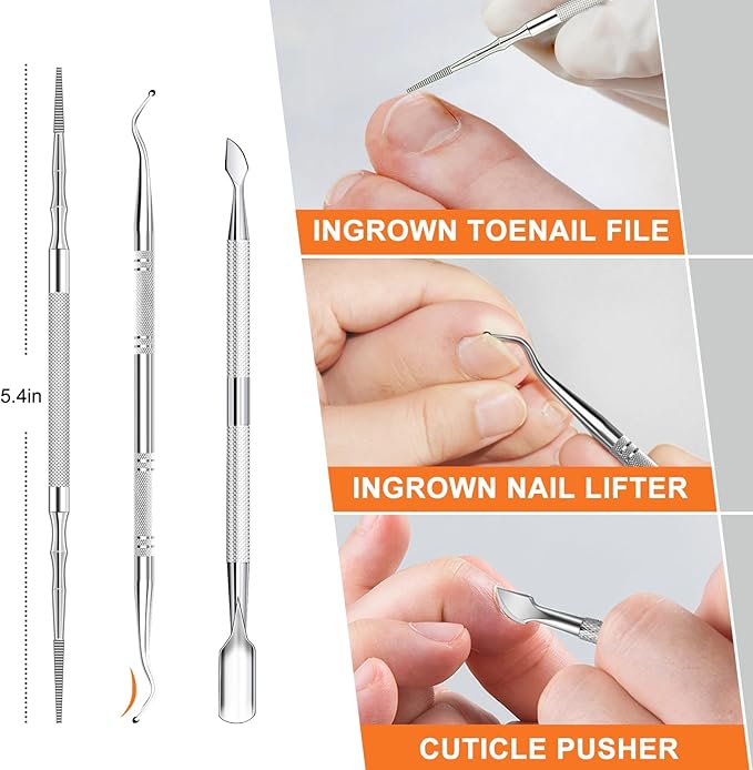 Toenail Clippers for Seniors Thick Toenails, DRMODE Heavy Duty Toe Nail Clippers for Men Thick Ingrown Nails with Wide Opening, Large 360 Degree Rotary Anti-Splash Finger Nail Clippers Adult w Catcher