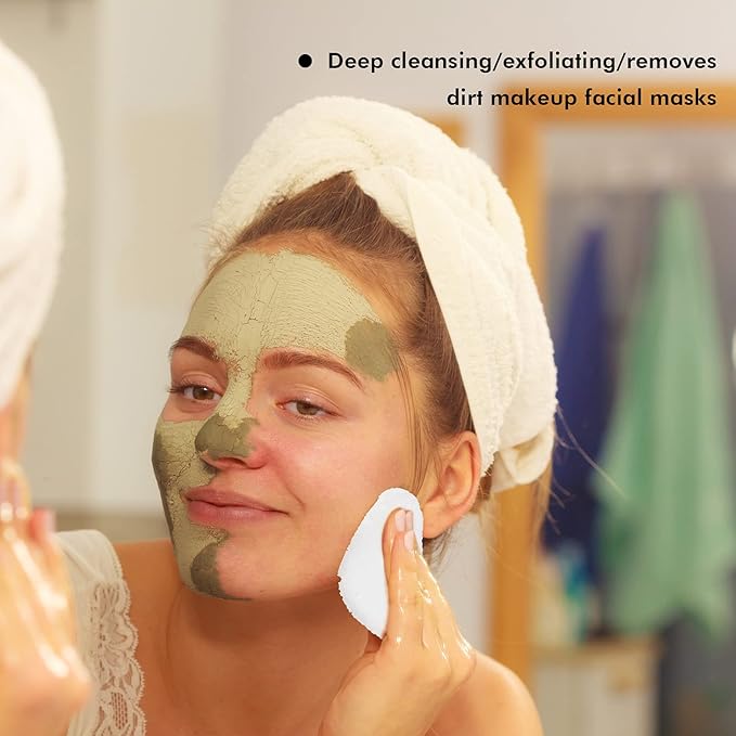 Geiserailie 50 Pcs Compressed Facial Sponges Facial Makeup Natural Cosmetic Spa Sponges for Women Cleansing, Exfoliating Mask, Makeup Removal, Dead Skin, and Dirt, Travel Accessories(White)