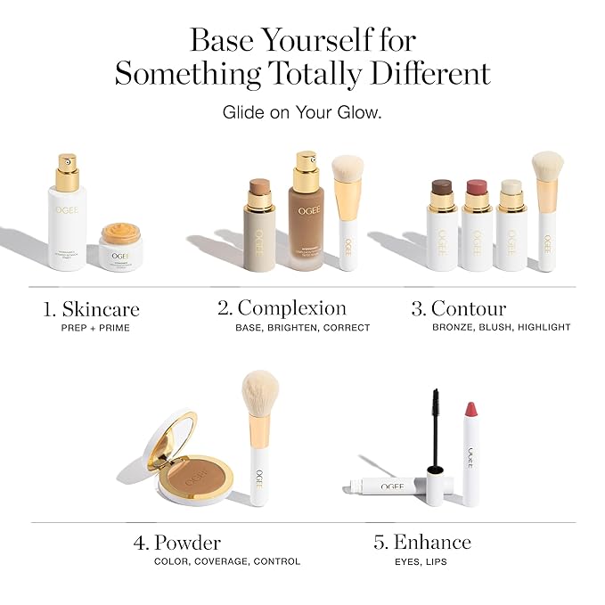 Ogee Complexion Perfecting Liquid Foundation - Lightweight Tinted Moisturizer For Face (Spruce 12.75N - Deep, Bronze Undertones) - with Vitamin C & Jojoba Oil - Certified Organic & Made in USA