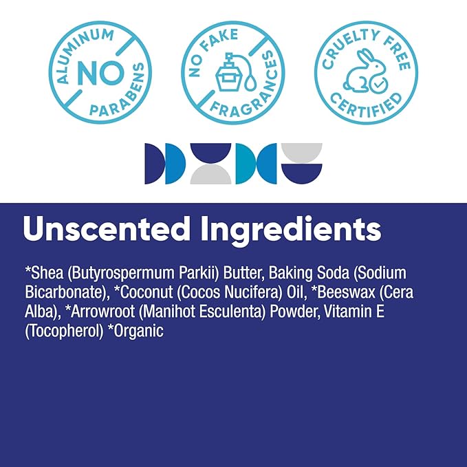 Pretty Frank Natural Aluminum-Free Deodorant Stick, Unscented (1-Pack) | All-Day Odor Control for Women & Men | Effective, Skin Soothing Formula with Safe, Organic Ingredients and No Added Fragrance