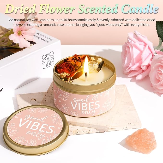 Spa Gifts for Women Bath Gift Set, Rose Relaxing Spa Gift Baskets Home Bath Set Self Care Kit Care Package Thank You Get Well Christmas Birthday Gifts for Women Mom Her Best Friend Sister Wife Grandma