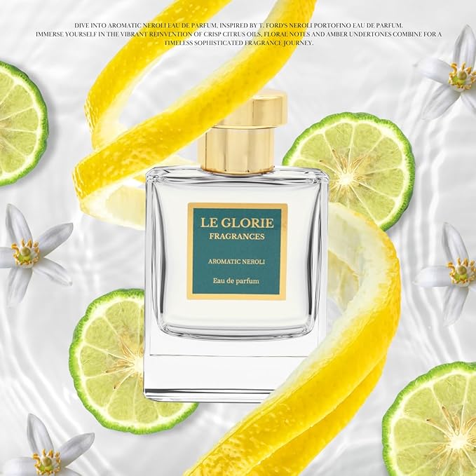 Inspired by T Ford's Neroli Portofino, Aromatic Neroli EDP, Long Lasting 12-14 Hours Perfume Spray for Men, Women, unisex, All Skin Types - 0.33 fl oz 10ml
