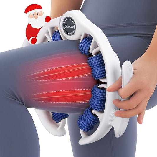 ONUEMP Cellulite Massage Tool, Lymphatic Drainage Cellulite Remover for Legs, Muscle Roller Fascia Massage - Body Sculpting, Lipedema Massagers, Celulitis Reduccion, Deep Tissue Pain Relief, Blue