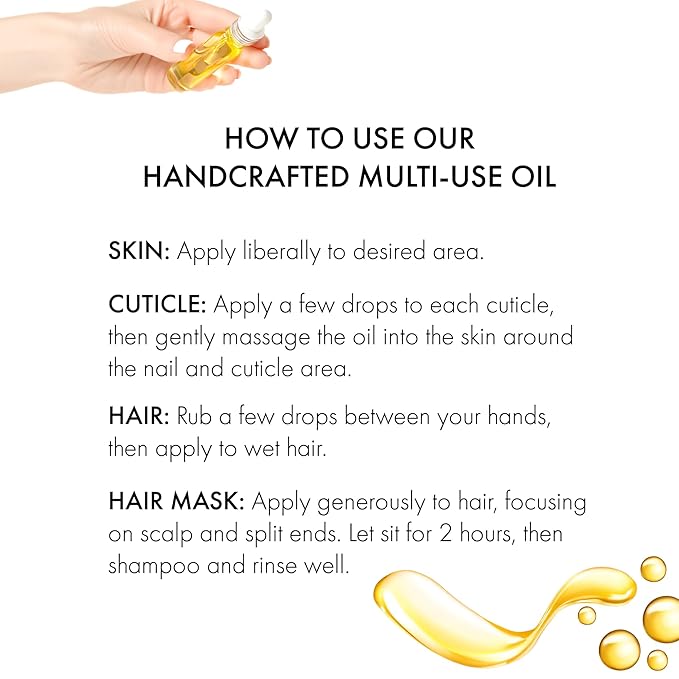 Vanilla Sugar Sandalwood Body & Hair Oil – Inspired Warm Gourmand Scent – Hydrating & Nourishing Oil for Skin, Hair & Cuticles – Lightweight, Fast-Absorbing, 4 fl oz