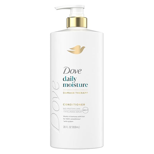 Dove Conditioner Daily Moisture for Dry Hair with Bio-Protein Care Technology and Hyaluronic Serum 28 Fl Oz