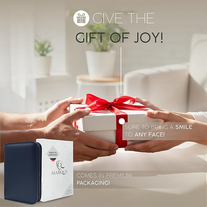 Manicure Set Women and Men – 12-Piece Professional Grooming Kit with Premium Tools, Genuine Leather Case, and exclusive Glass Nail File for Hand & Foot Care, German Quality