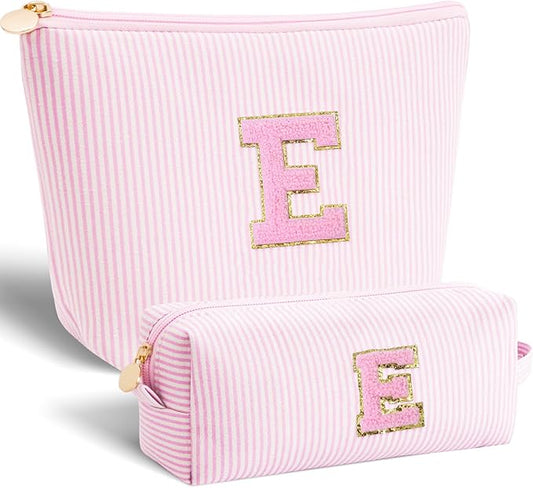 Room Essentials for Girls Teen Girl Travel - Easter Basket Stuffers Birthday Gifts for Girls Teens Kids Daughter Sister Her,Cute Trendy Stuff Makeup Bag Set Cosmetic Bag - Pink,E