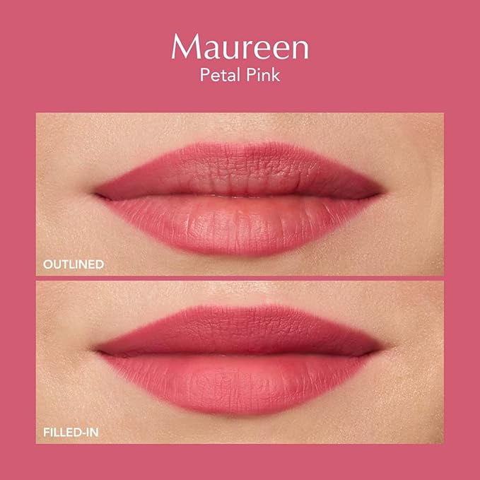 Thrive Causemetics Lip Filler Long-Wearing + Plumping Lip Liner, Shea Butter Hydrating Lip Plumper Retractable Lip Liner Pencil, Built In Sharpener, Vegan & Cruelty Free, Maureen (Petal Pink)