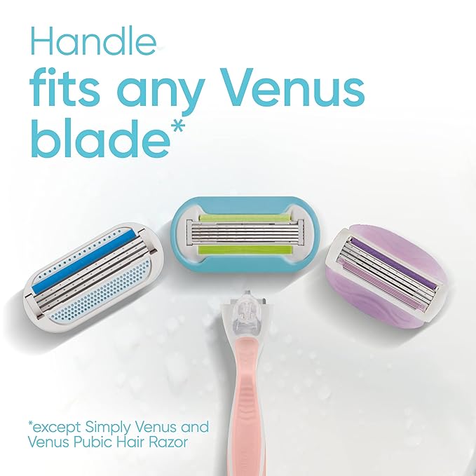 Gillette Venus Extra Smooth Pink Women's Razor, Pivoting Razor Head, 5 Blades for an Extra Smooth Shave, Handle + 3 Blade Refills, Holiday Gifts for Women
