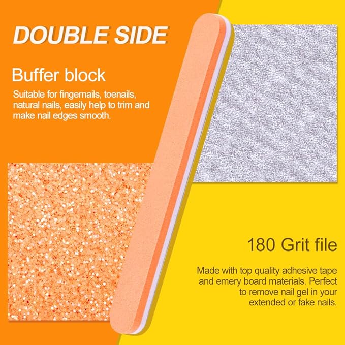 Nail File and Buffer, TsMADDTs Manicure and Pedicure Tool Kit with Files and Buffers Block Set, Polish Buffer, Cuticle Pusher, Cuticle Nipper, Peeler, File Lifters for Toenail,13pcs Nail Care Kit