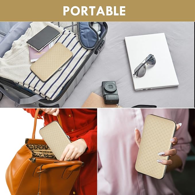 Manicure Set - 19 in 1 Professional Nail Clippers Pedicure Kit, Manicure Tool Kit, Stainless Steel Facial Grooming Set Kit, Gift Idea for Women, Men, Girls, Teens, Beige