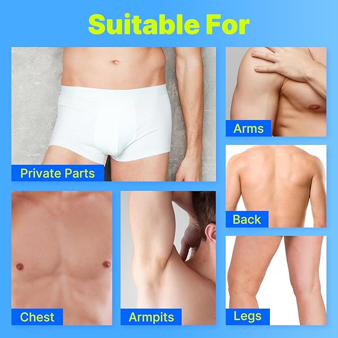 Hair Removal Cream for Men and Women: Sensitive Depilatory Cream for Intimate/Pubic Areas, Body, Legs, and Underarms, Easy & Painless, Gentle Formula for All Skin Type,120ml