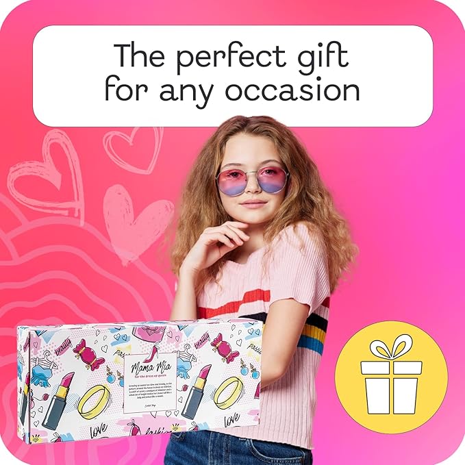 Mama Mia Girls Perfume Gift Set – 2 Stiletto-Shaped Body Spray Perfumes | Fruity & Fresh Scents for Tween & Teen Girls (Ages 10-14) | Gift-Ready Fashion Collection Body Mist for Kids & Teens