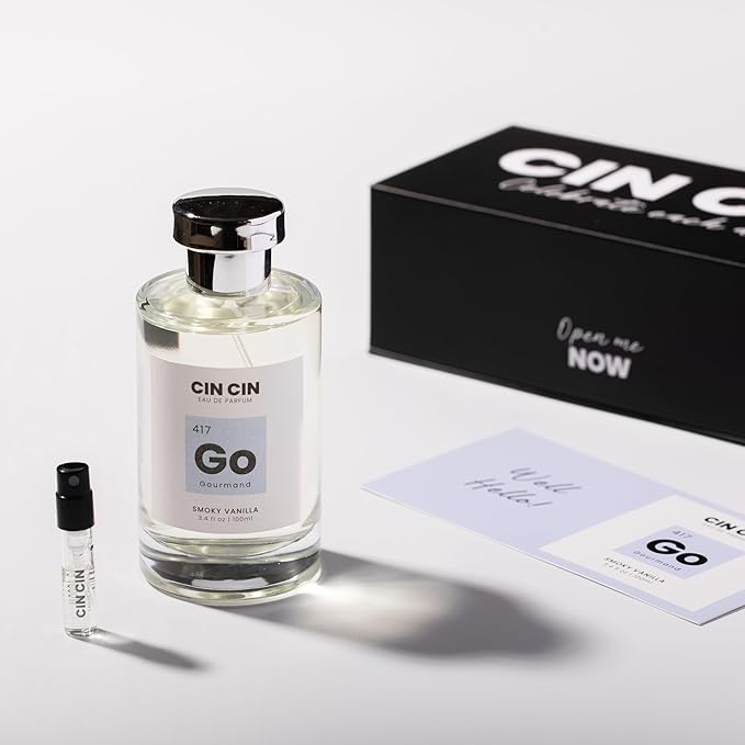 Cin Cin Smoky Vanilla - Gourmand 417 EDP 100ml Inspired by T.F's Tobacco Vanille - Long-Lasting Tobacco Vanilla Dupe Perfume for Men & Women - Paraben-Free & Concentrated Eau De Parfum Fragrance