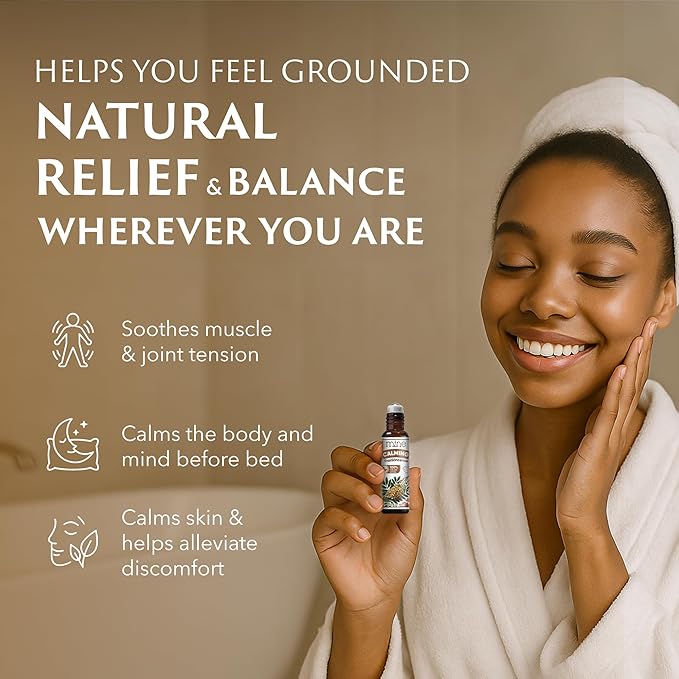 Mine Frankincense Essential Oil Roll On, Frankincense Oil, Calming Essential Oil Rollerball for Skin