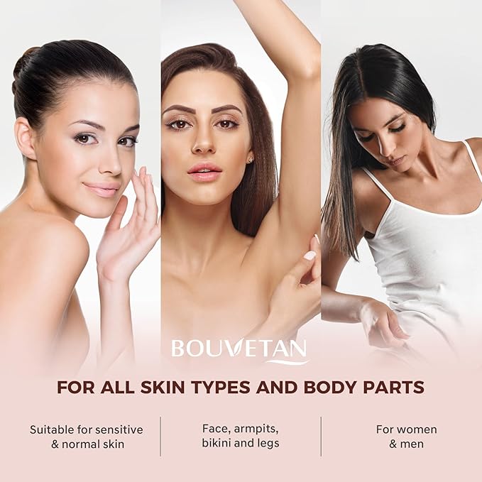 Wax Beads 2.5lb, Bouvetan Hard Wax Beans for Hair Removal, Sensitive Skin, Ideal Beads for Bikini, Legs, Eyebrow, Facial, Brazilian, Full Body Waxing (Aloe)