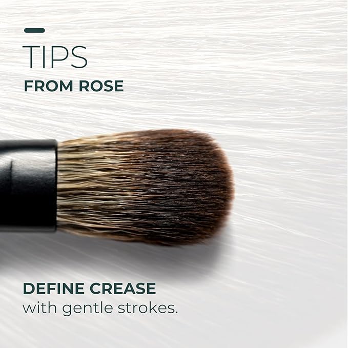 Rose and Ben Beauty E28 Shading and Blending Brush | Multi-Use Head for Even Blending & Shading | Cruelty-Free Bristles