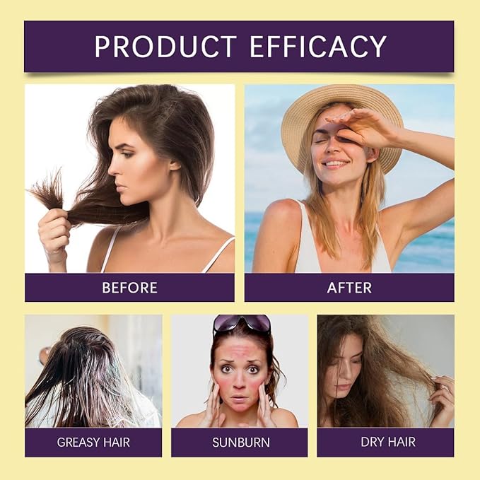 Hair and Scalp Sunscreen Spray SPF 30, Prevents Hair Fading Dryness & Scalp Sunburn for All Skin Type and UV Defense.(1 Pcs)