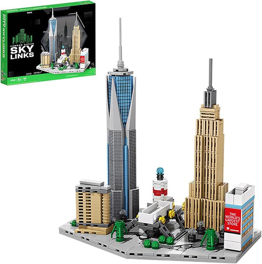 Architecture New York City，New York SkylineEmpire State Architecture Building Micro Mini Blocks Building Blocks Model Great Gifts for Kids and Adults