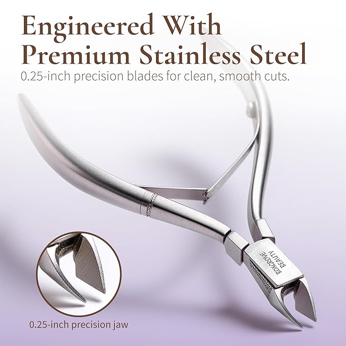 Professional Cuticle Cutter Trimmer Manicure Tools with Double Spring– Perfect Nail Care Tool for Manicure & Pedicure Beauty at Home/Spa/Saloon