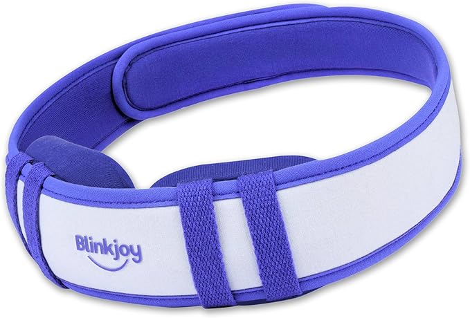 Moist Heated Eye Mask for Dry Eyes - Microwavable Warm Compress - No-Pressure Eye Wells, Adjustable Strap, Reusable Cover - Dry Eye, Blepharitis, Stye Relief