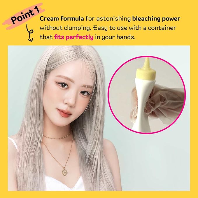 Super Rich Cream Hair Bleach (4.8oz), Permanent Hair Color with Marula Seed Oil, High-Lifting Formula, Minimal Damage, Enriched with Jojoba Seed and Argan Kernel