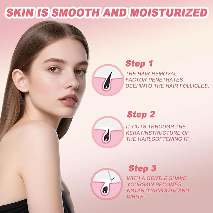 Bare Basics Hair Removal Cream,No Shave Hair Remover for Women, Fast and Gentle, Moisturizes and Nurtures Skin, Leaves Skin Smooth & Soft (1 PC)