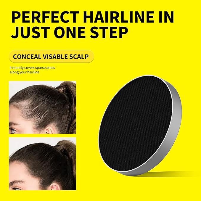 SEVICH Magnetic Replaceable Hairline Powder, Refill Pack 3 Pcs- Interhair Concealer, Environmentally Friendly Replacement, Waterproof and Sweatproof, Long lasting Coverage (Dark Brown)