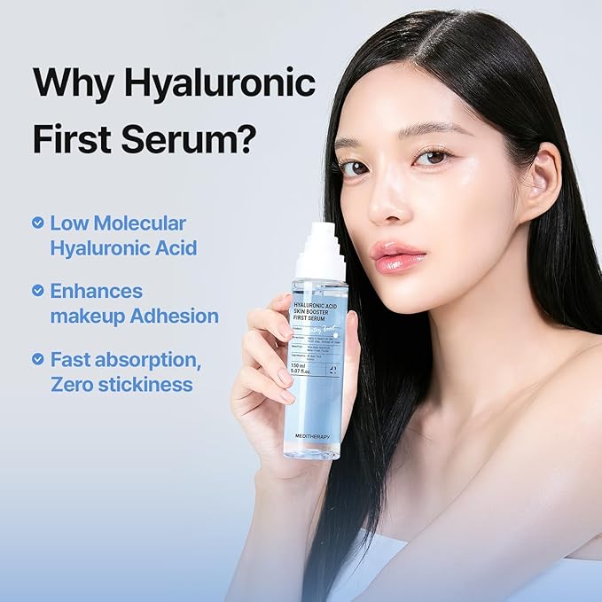 Meditherapy Hyaluronic Acid Serum XXL 150ml (5.07 fl.oz.) – Ultra Hydrating Serum for Glowing Skin, Non-Sticky, Anti-Aging & Wrinkle Care, Korean Skin Care