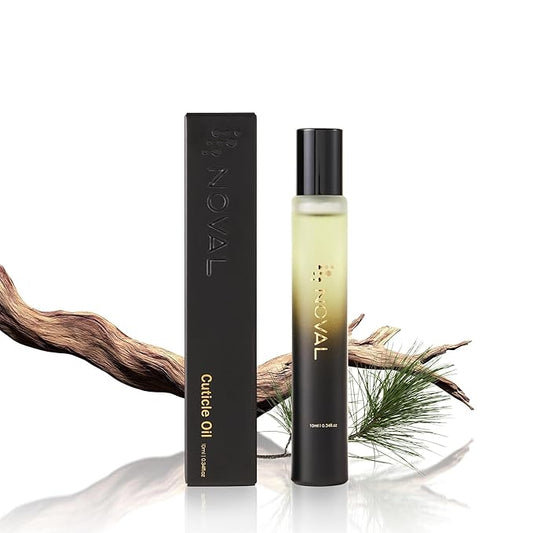 NOVAL Roll on Cuticle Oils for Men & Women, Rollerball Application Luxury Silky Matte Bottle, Fresh Woodsy Cedar Scent, Nail Nourishing & Moisturizing with Jojoba Oil, Natural Ingredients, 0.34fl.oz