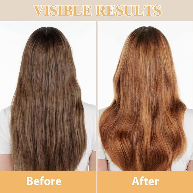 Blonde Brown Hair Dye Shampoo for Women & Men - 3-in-1 Hair Color & Care, Gentle Covers Gray Hair in Minutes, Easy At-Home Color Shampoo Hair Dye, Formulated for Color Treated Hair, 16.9 Fl Oz