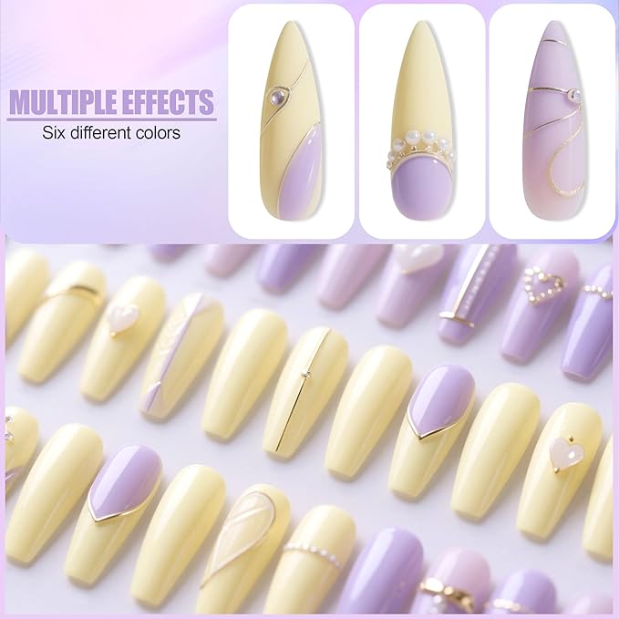 Artdone Sheer Gel Nail Polish Set Jelly UV Gel 6 Colors Translucent Milky White Pink Nude Brown Colors Nail Polish For All Seasons